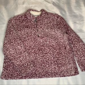 Sherpa Quarter Zip Pullover Jacket